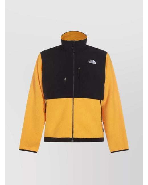 The North Face Blue Modern Block Design Jacket With High Collar for men