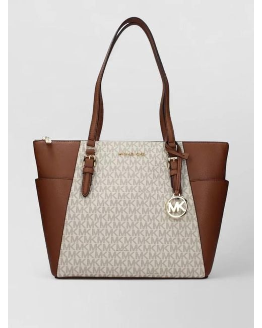 Michael Kors White Leather Tote Bag