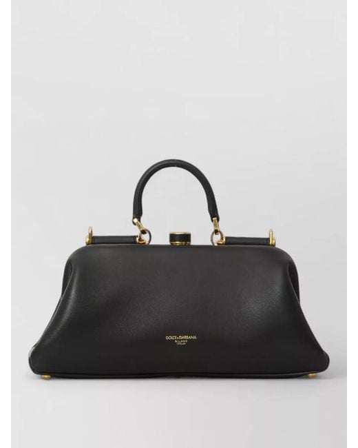 Dolce & Gabbana Black Devotion Lambskin Clutch Bag