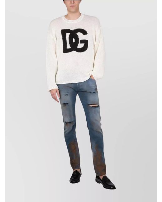Dolce & Gabbana Blue Denim Skinny Jeans for men