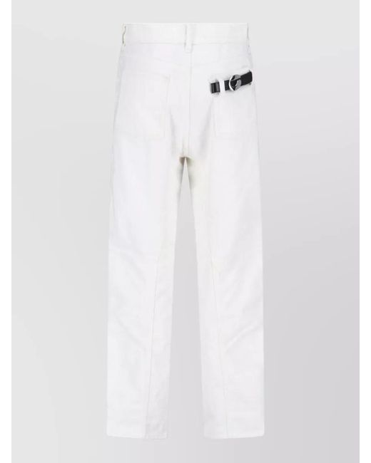 Coperni White Denim Straight-Leg Trousers