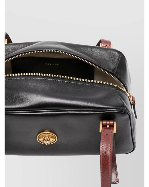 Versace Black Tag Small Bowling Bag
