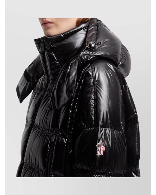 Moncler Black Down Hooded Long Puffer Jacket