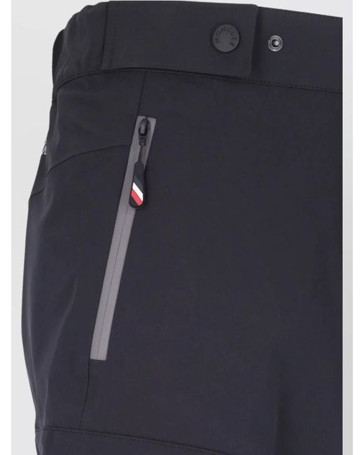 Moncler Blue Stretch Cropped Trousers