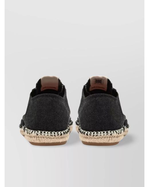 Autry Black Cotton Espadrille Sneakers