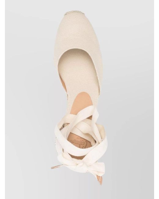 Castaner Natural Canvas Wedge Espadrilles