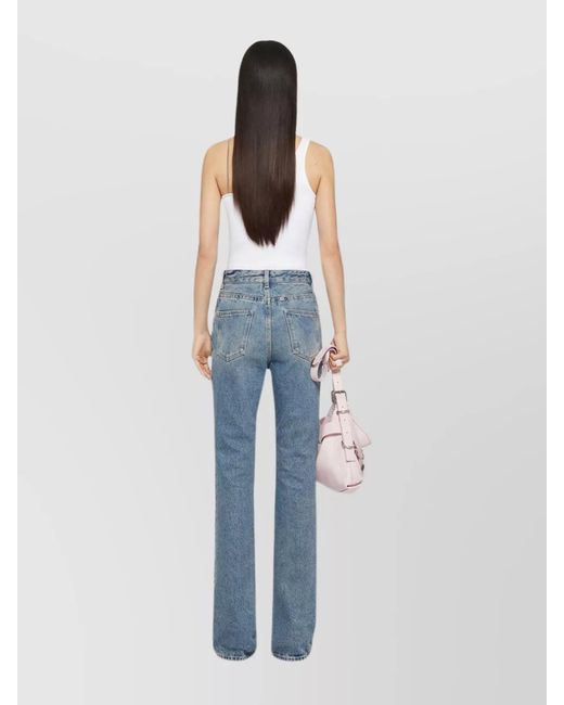 Givenchy Blue Denim Bootcut Trousers