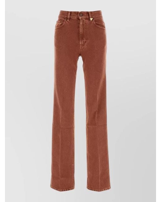 Chloé Brown High Waist Denim Jeans Regular Fit