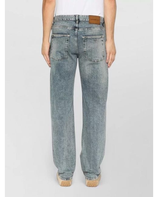 Emporio Armani Blue Slim Fit Denim Jeans Faded Wash for men