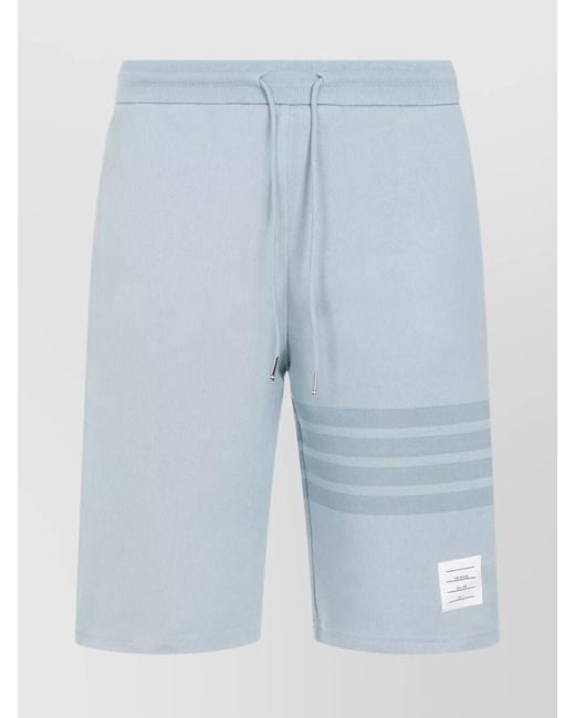 Thom Browne Blue Straight Bermuda Shorts for men