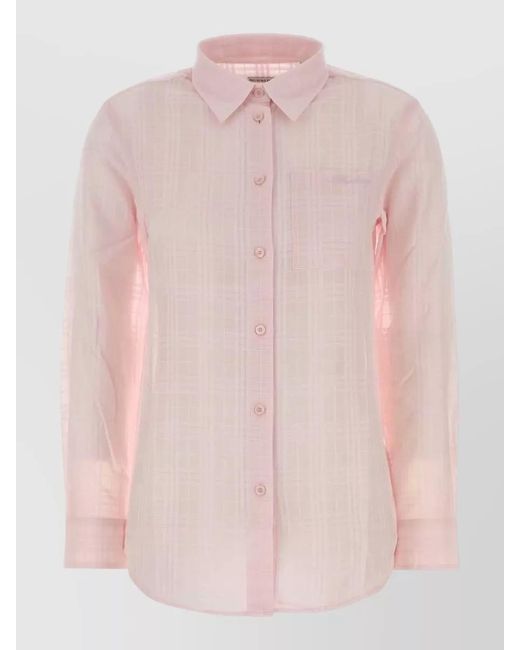Burberry Pink Cotton Shirt