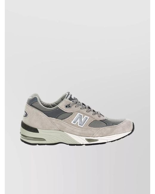 New Balance Metallic Leather Low-Top Sneakers