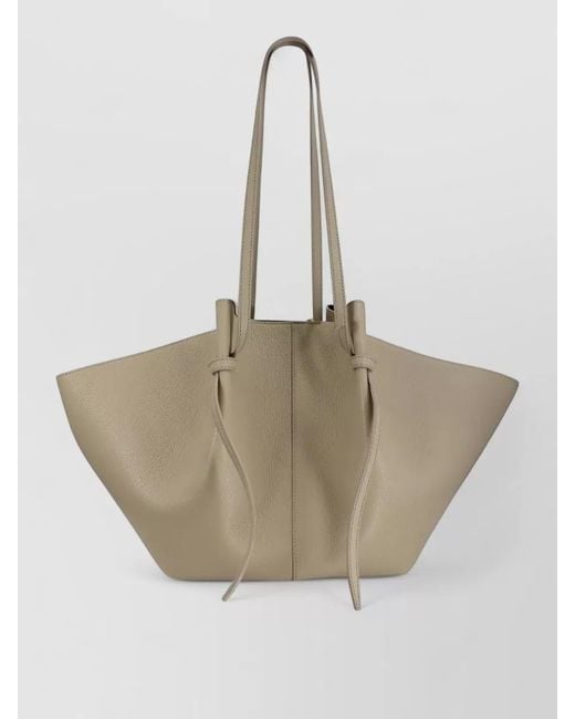 Yuzefi Natural Tote Bag Dual Handles Knotted Straps