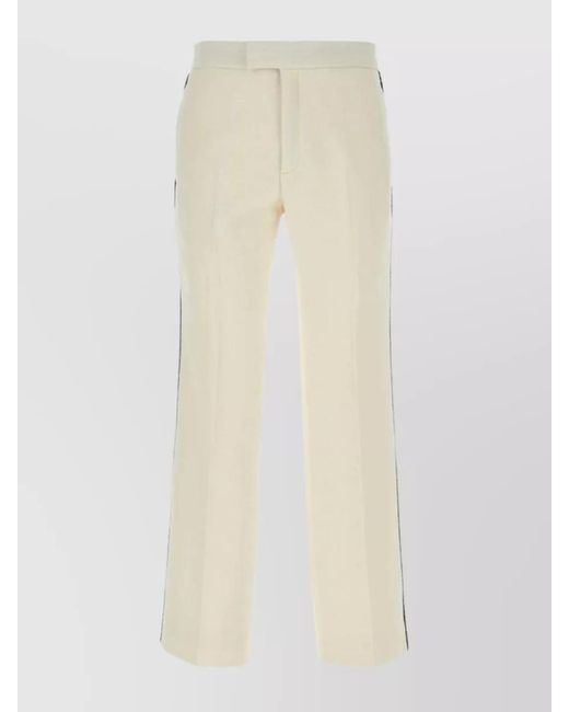 Gucci White Wide-Leg Trousers for men