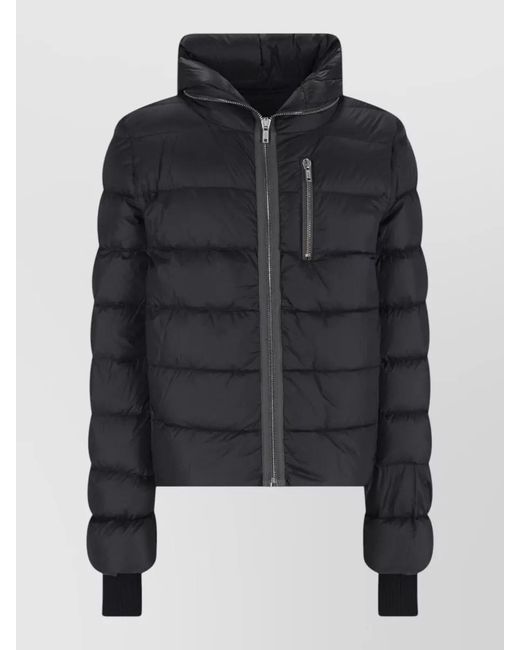Rick Owens Black Puffer Coat for men