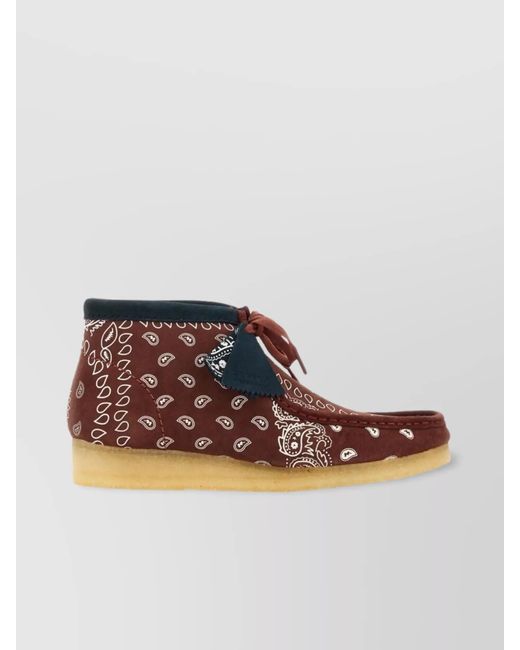 Clarks Brown Leather Paisley Boots for men