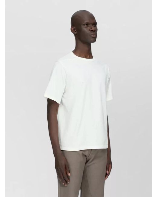 Rick Owens White Brad T Shirt Regular Fit Round Neck for men