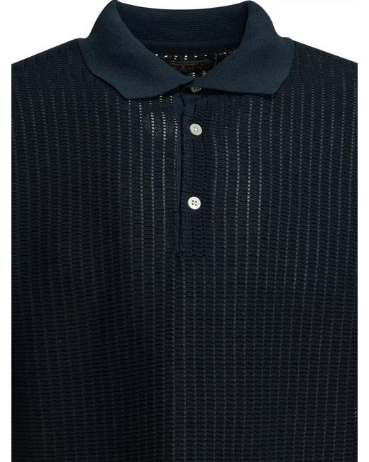 Beams Plus Blue Polo Shirt for men