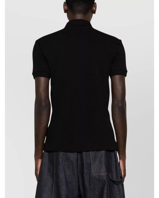 Comme des Garçons Black Cotton Logo Piqué Polo Shirt for men