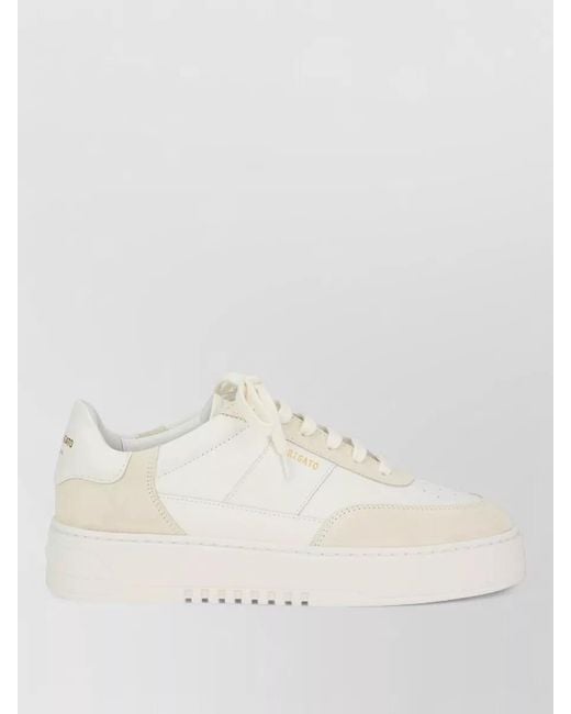 Axel Arigato Natural Lace Up Sneakers Suede Leather Platform for men