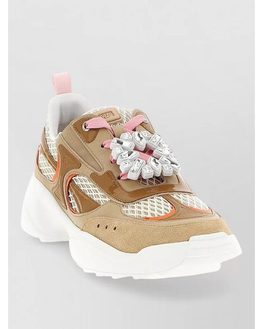 Roger Vivier Natural Leather Low-Top Sneakers