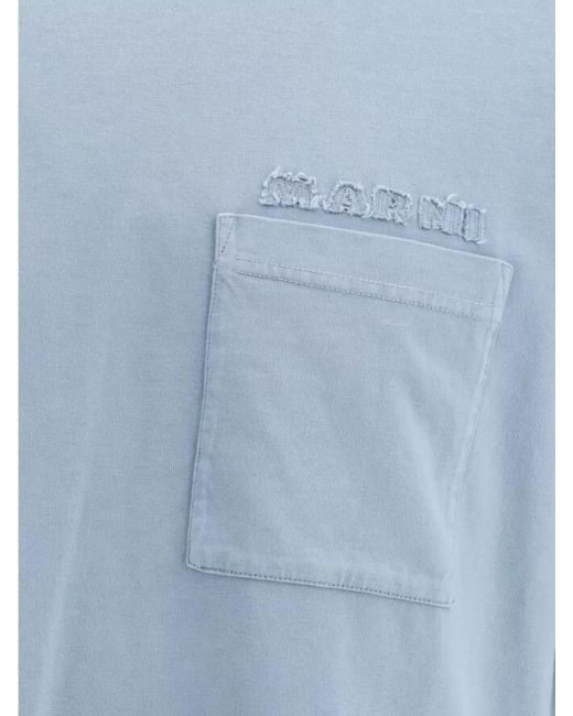 Marni Blue Cotton T-Shirt for men