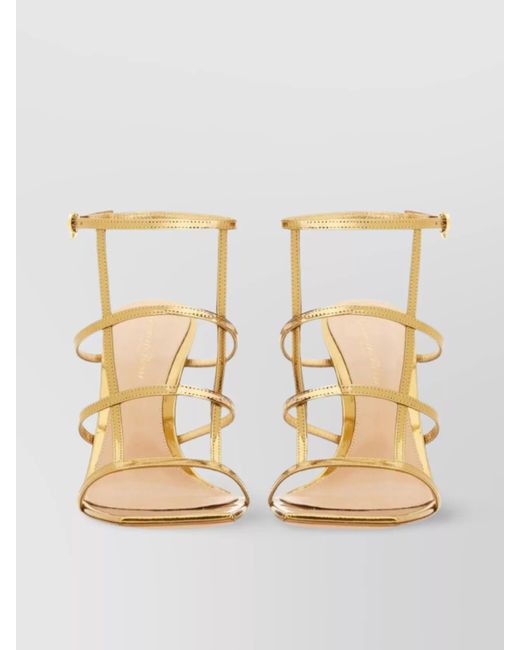 Gianvito Rossi Metallic Leather Sandals