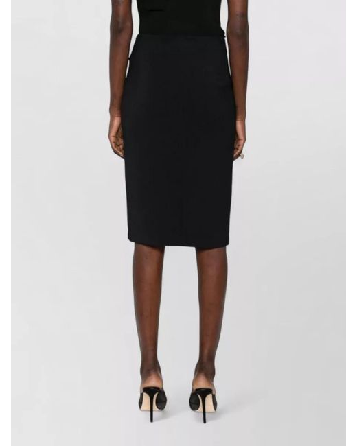 Elisabetta Franchi Black Midi Pencil Skirt