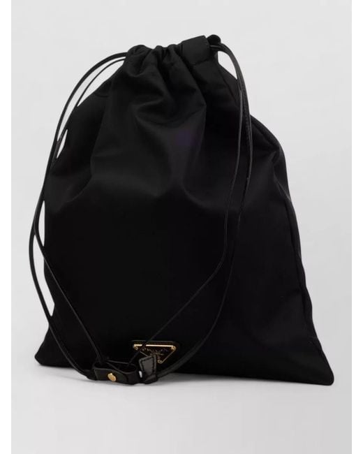 Prada Black Compact Backpack Beauty Accessory Adjustable Straps