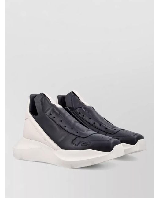 Rick Owens Blue Runner Sneakers Breathable Chunky Sole Design for men