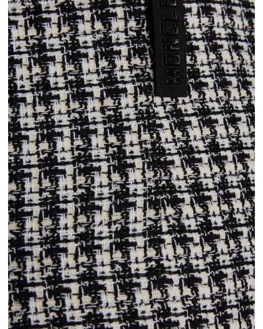 Moncler Gray Tweed Flared Tailored Shorts