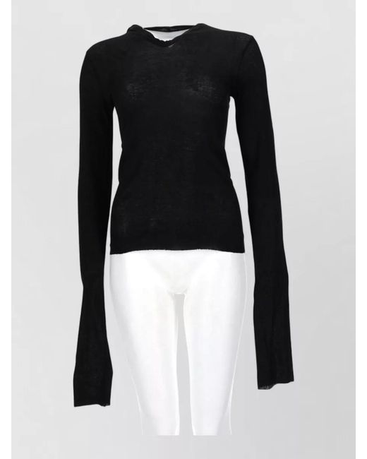 Rick Owens Black Cotton Loungewear Top