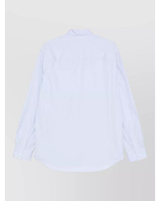 Dries Van Noten White Shirt Button Down Collar Long Sleeves for men