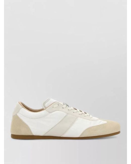 Lemaire White Soft Runner Sneakers Low Profile Design