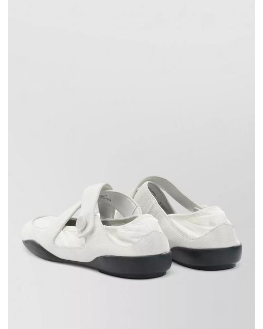 Tory Burch White Suede Ballerina Shoes