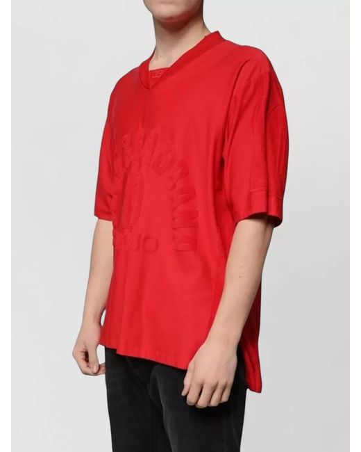 Dolce & Gabbana Black Cotton V-Neck Short-Sleeve T-Shirt for men