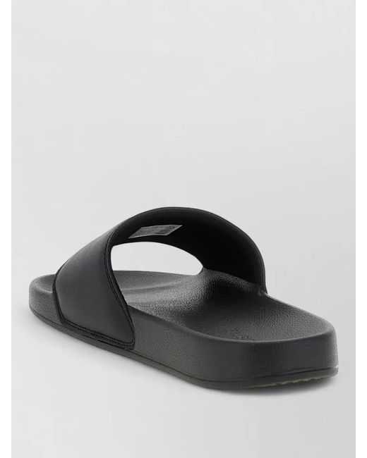 Lacoste Black Signature Slides Flat Sole Open Toe for men