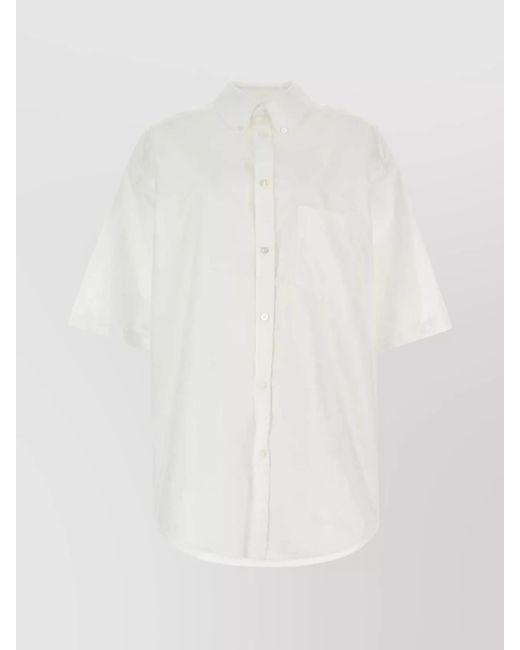 Balenciaga White Oversized Shirt for men