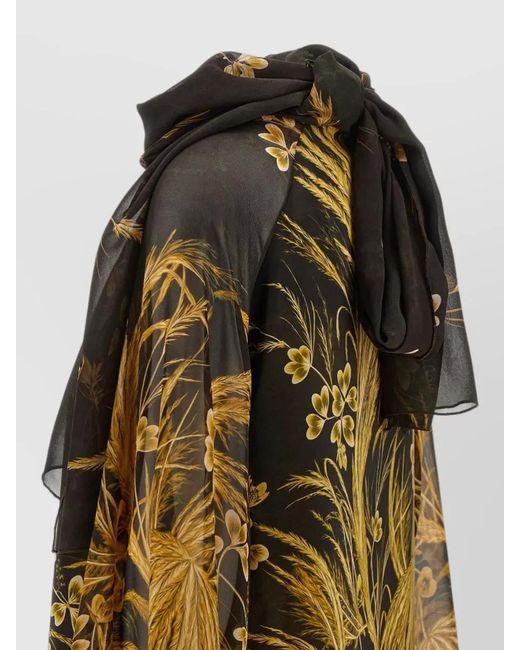 F.R.S For Restless Sleepers Multicolor Polimnia Blouse Floral Print Long Sleeves Scarf