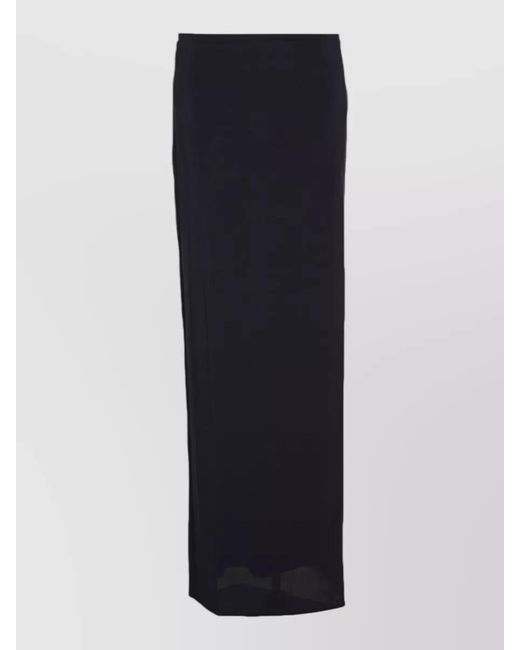 Jean Paul Gaultier Blue High-Rise Long Viscose Skirt