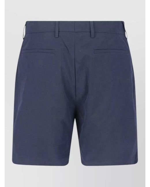 Paul Smith Blue Tailored Shorts Belt Loops And Pockets for men