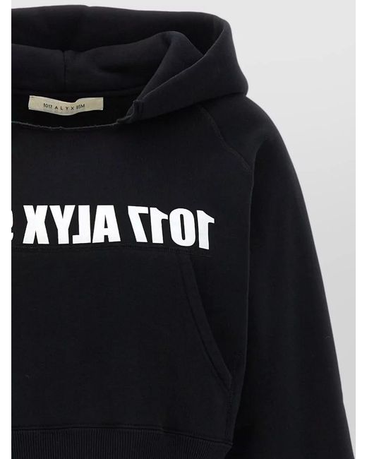 1017 ALYX 9SM Black Logo Print Hoodie