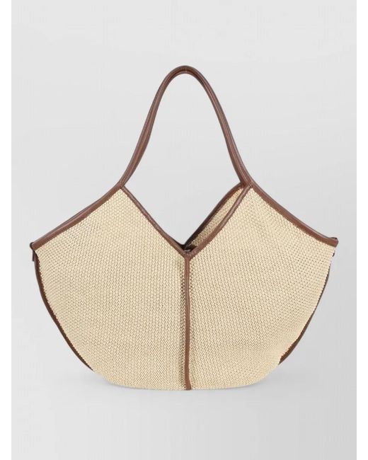 Hereu Natural Calella Raffia Tote Bag Dual Handles