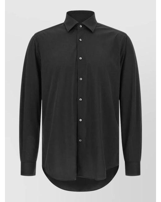 Pal Zileri Black Capsule Shirt Long Sleeves Spread Collar for men