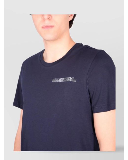 Ballantyne Blue Logo Print Cotton T-Shirt for men