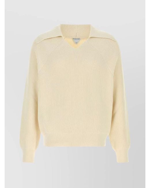 Bottega Veneta Natural Fine-Knit Sweater for men