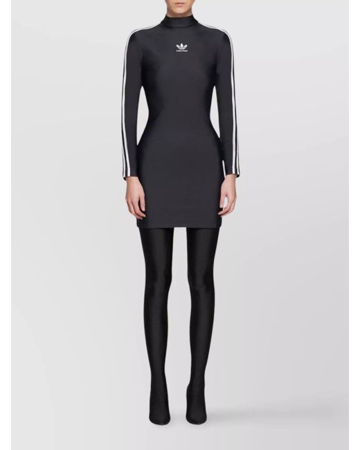 Balenciaga Blue Logo Mini Dress