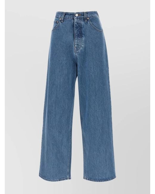 Vetements Blue Denim Baggy Wide-Leg Trousers