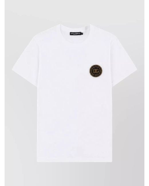 Dolce & Gabbana White Cotton Shirt for men