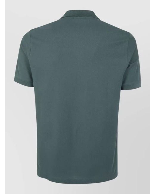 Emporio Armani Green Cotton Polo Shirt for men